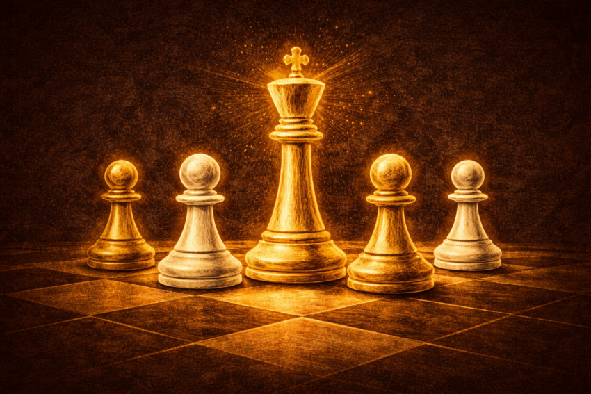 Dark editorial illustration showing the organizational and strategic cost of a wrong product leadership hiring decision